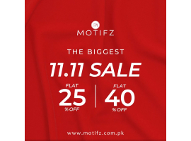 Motifz Biggest 11.11 Sale Get FLAT 25% & 40% OFF